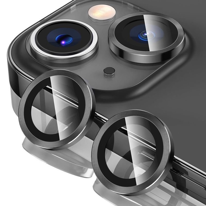 Orso Lens Camera Tempered Glass Black iPhone 15/15 Plus ΠΡΟΣΤΑΣΙΑ ΟΘΟΝΗΣ Orso Orso Lens Camera Tempered Glass Black iPhone 15/15 Plus