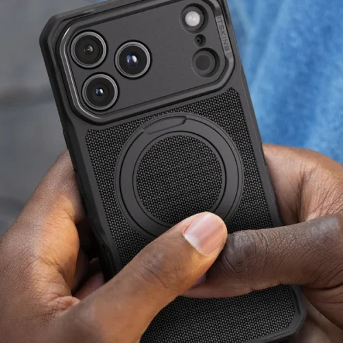 Alternative view of Θήκη ITSKINS Supreme Nylon Stand MagSafe Black iPhone 18 Pro Max/17 Pro Max