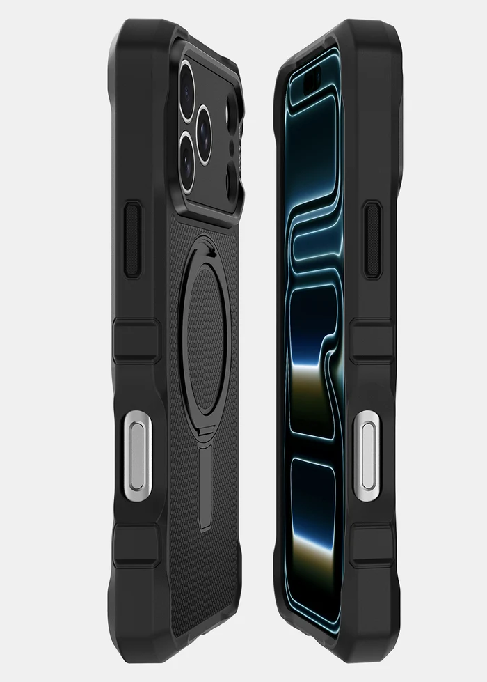 Θήκη ITSKINS Supreme Nylon Stand MagSafe Black iPhone 18 Pro Max/17 Pro Max ΘΗΚΕΣ ITSKINS Θήκη ITSKINS Supreme Nylon Stand MagSafe Black iPhone 18 Pro Max/17 Pro Max - Image 4