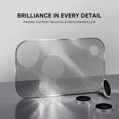 Alternative view of Orso 2in1 Combo Camera Protector Silver iPhone 17 Pro Max