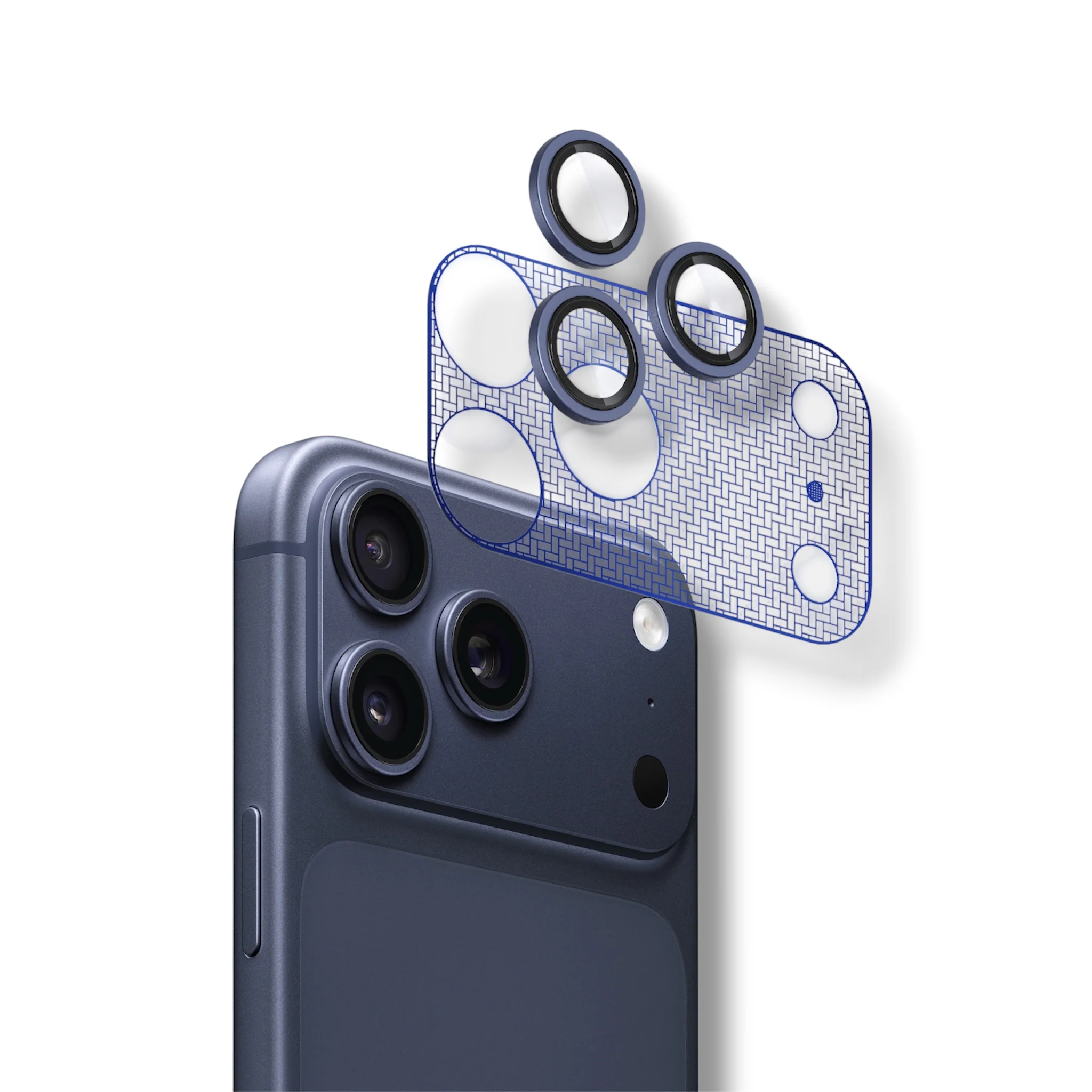 Orso 2in1 Combo Camera Protector Blue iPhone 17 Pro Max ΠΡΟΣΤΑΣΙΑ ΟΘΟΝΗΣ Orso Orso 2in1 Combo Camera Protector Blue iPhone 17 Pro Max - Image 8