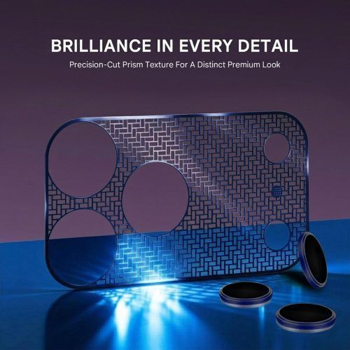 Alternative view of Orso 2in1 Combo Camera Protector Blue iPhone 17 Pro Max