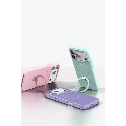 Alternative view of Θήκη Orso Ostand Liquid Silicone Black iPhone 18 Pro Max/17 Pro Max