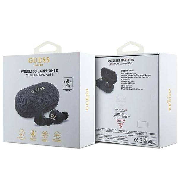 Guess TWS 4G Metal Earbuds ENC Black ΑΚΟΥΣΤΙΚΑ-BLUETOOTH Guess Guess TWS 4G Metal Earbuds ENC Black - Image 2