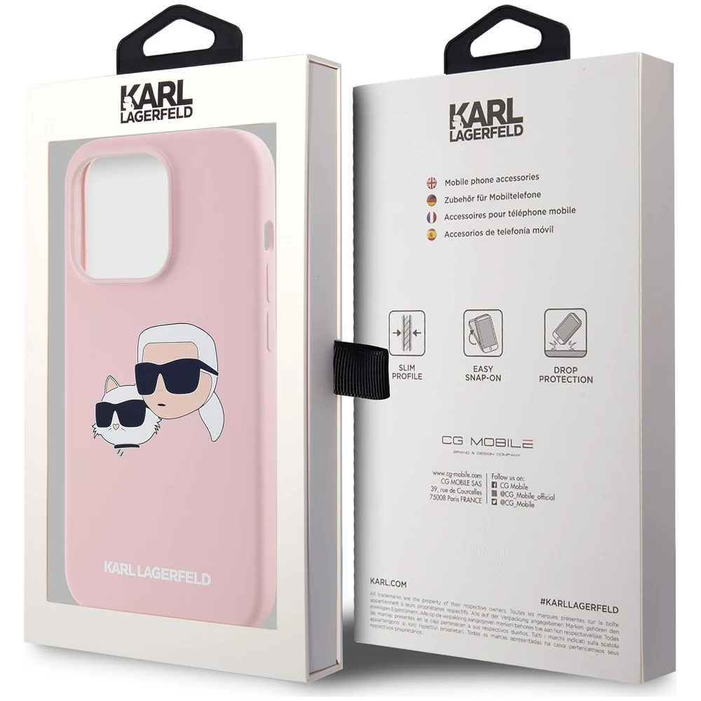 Θήκη Karl Lagerfeld Liquid Silicone Double Heads MagSafe Pink iPhone 15 Pro Max ΘΗΚΕΣ KARL LAGERFELD Θήκη Karl Lagerfeld Liquid Silicone Double Heads MagSafe Pink iPhone 15 Pro Max - Image 2