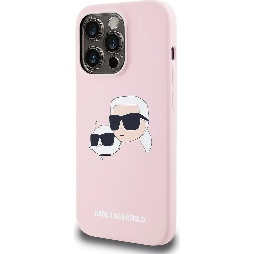 Θήκη Karl Lagerfeld Liquid Silicone Double Heads MagSafe Pink iPhone 15 Pro Max ΘΗΚΕΣ KARL LAGERFELD Θήκη Karl Lagerfeld Liquid Silicone Double Heads MagSafe Pink iPhone 15 Pro Max - Image 5
