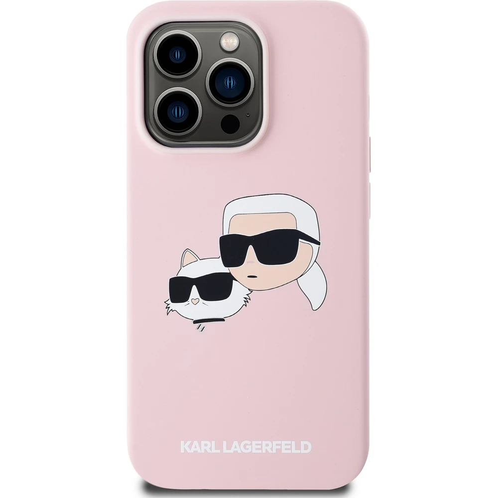 Θήκη Karl Lagerfeld Liquid Silicone Double Heads MagSafe Pink iPhone 15 Pro Max ΘΗΚΕΣ KARL LAGERFELD Θήκη Karl Lagerfeld Liquid Silicone Double Heads MagSafe Pink iPhone 15 Pro Max - Image 6