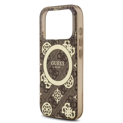 Alternative view of Θήκη Guess 4G Peony Magsafe Brown Gold iPhone 17 Pro Max