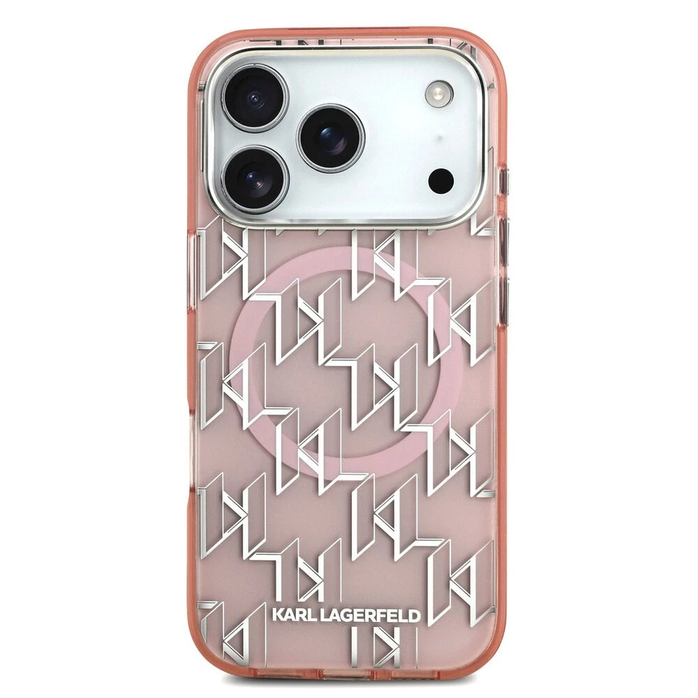 Θήκη Karl Lagerfeld IML KL Monogram MagSafe Pink iPhone 17 Pro Max ΘΗΚΕΣ KARL LAGERFELD Θήκη Karl Lagerfeld IML KL Monogram MagSafe Pink iPhone 17 Pro Max - Image 2