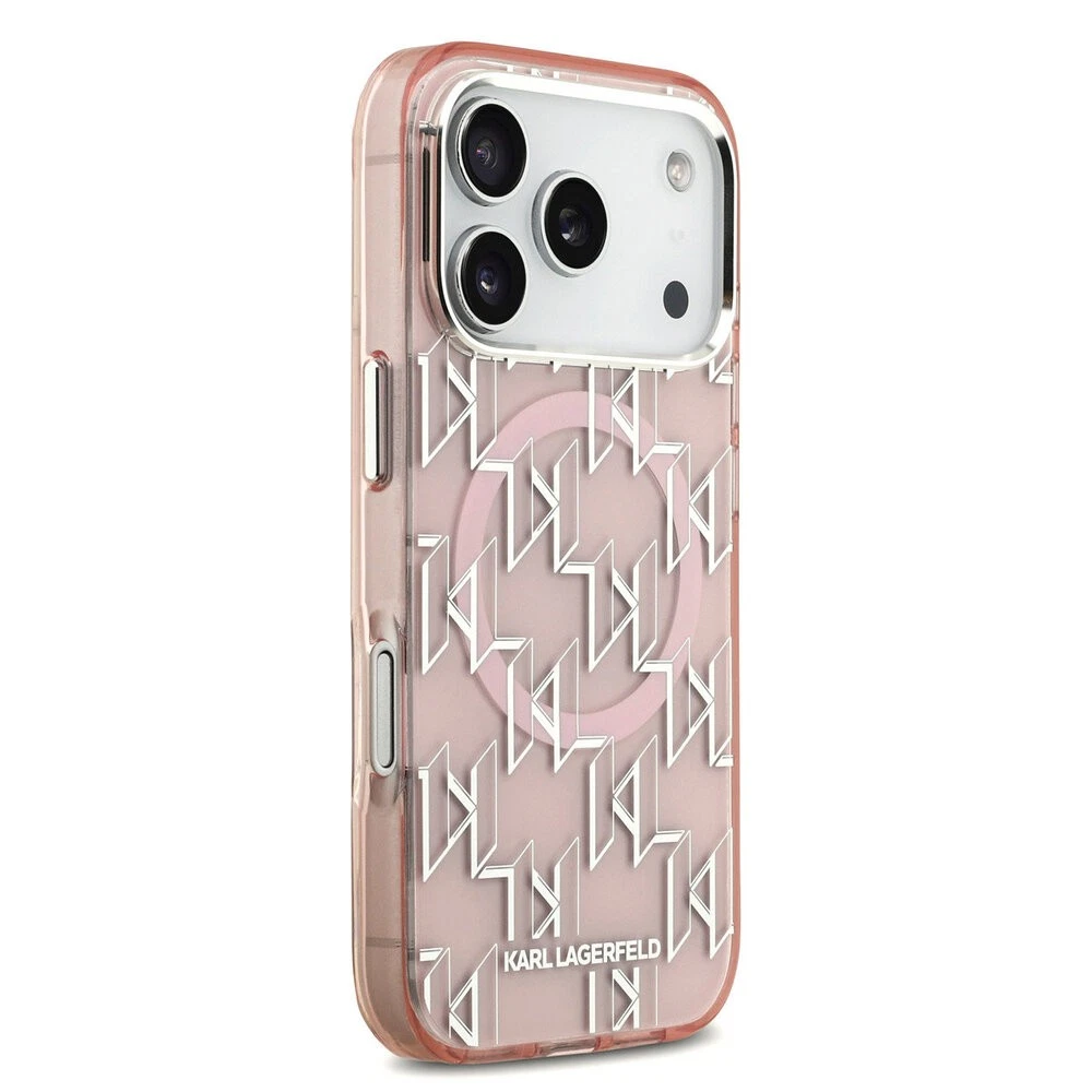 Θήκη Karl Lagerfeld IML KL Monogram MagSafe Pink iPhone 17 Pro Max ΘΗΚΕΣ KARL LAGERFELD Θήκη Karl Lagerfeld IML KL Monogram MagSafe Pink iPhone 17 Pro Max - Image 4