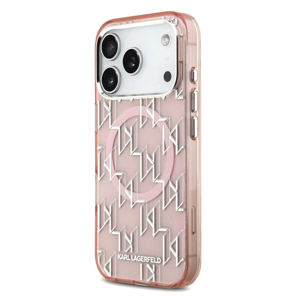 Θήκη Karl Lagerfeld IML KL Monogram MagSafe Pink iPhone 17 Pro Max ΘΗΚΕΣ KARL LAGERFELD Θήκη Karl Lagerfeld IML KL Monogram MagSafe Pink iPhone 17 Pro Max - Image 3