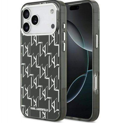 Θήκη Karl Lagerfeld IML KL Monogram MagSafe Black iPhone 17 Pro Max