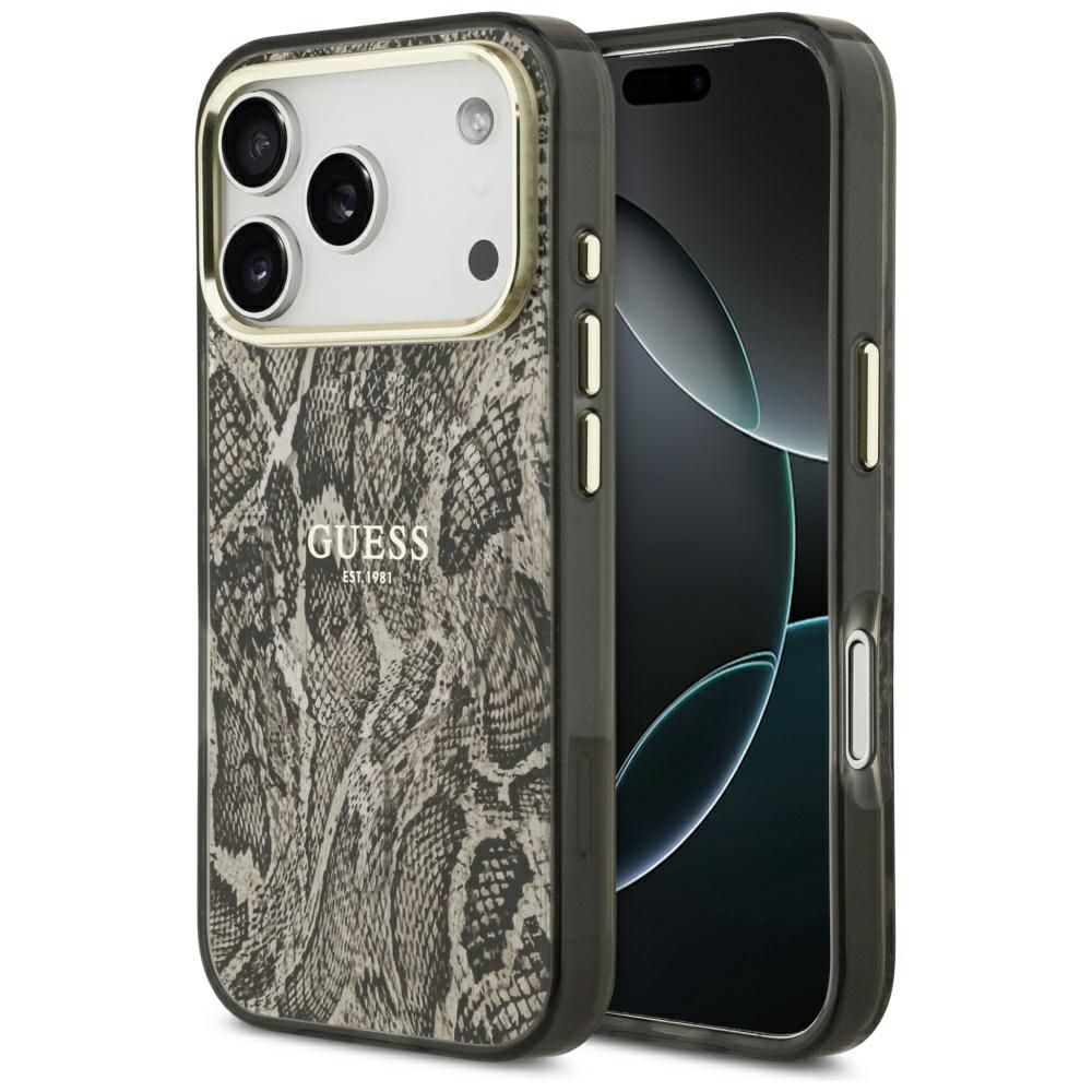 Θήκη Guess Python Pattern Magsafe Brown Gold iPhone 17 Pro Max ΘΗΚΕΣ Guess Θήκη Guess Python Pattern Magsafe Brown Gold iPhone 17 Pro Max