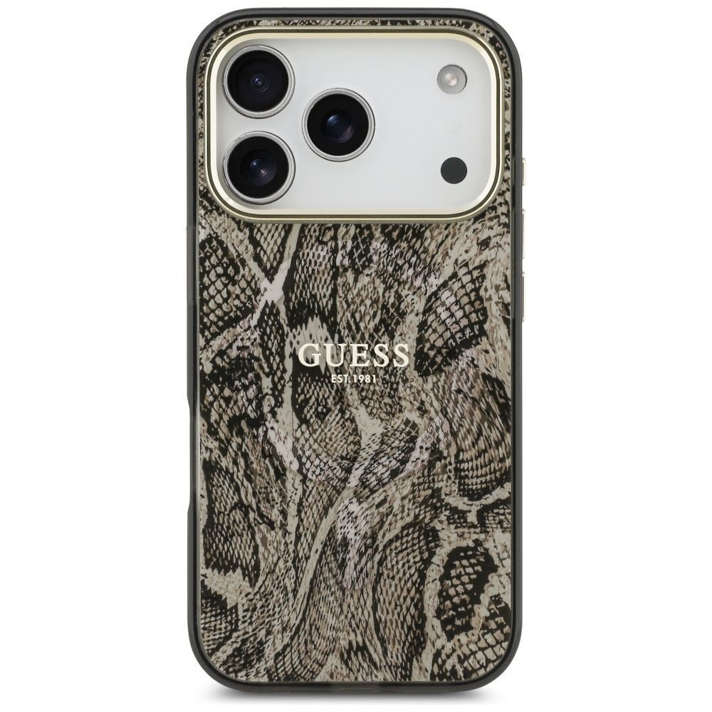 Θήκη Guess Python Pattern Magsafe Brown Gold iPhone 17 Pro Max ΘΗΚΕΣ Guess Θήκη Guess Python Pattern Magsafe Brown Gold iPhone 17 Pro Max - Image 4