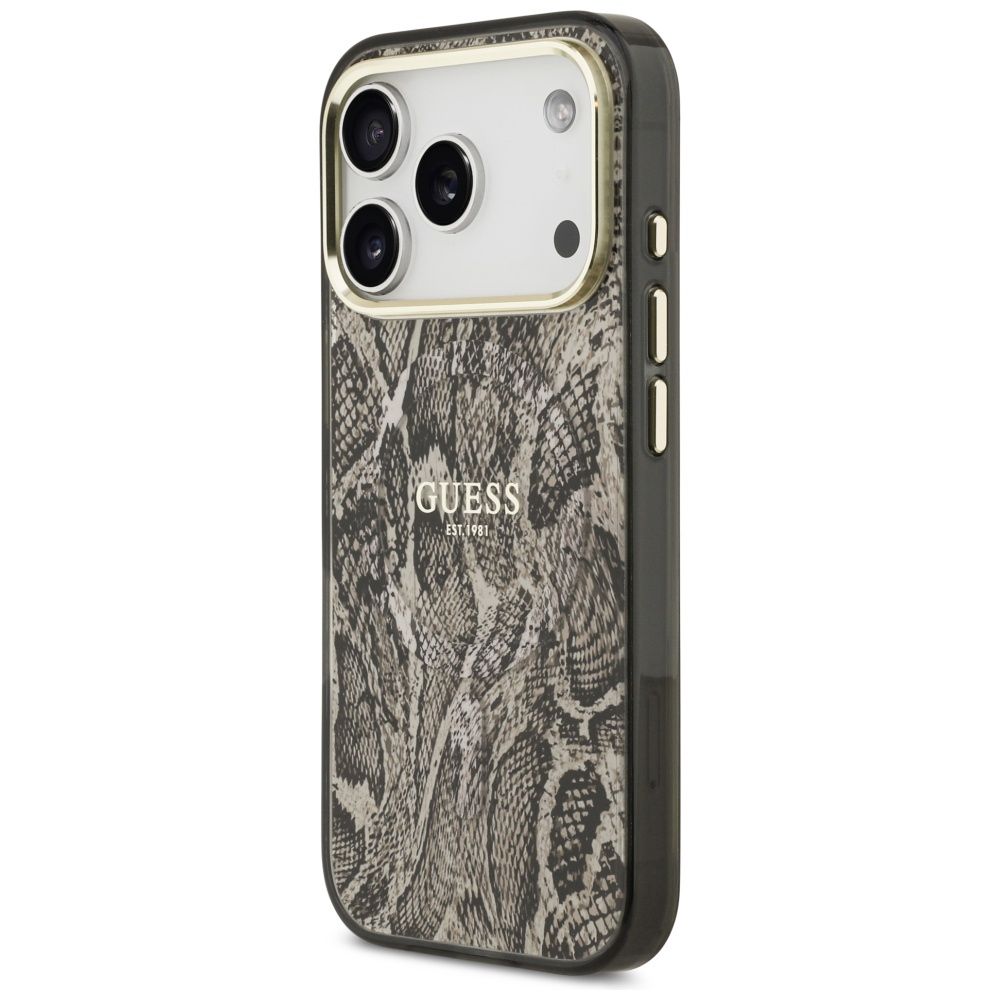 Θήκη Guess Python Pattern Magsafe Brown Gold iPhone 17 Pro Max ΘΗΚΕΣ Guess Θήκη Guess Python Pattern Magsafe Brown Gold iPhone 17 Pro Max - Image 2