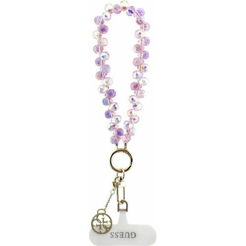 Guess Universal Wrist Strap Crystals 4G Charm Pink GADGETS Guess Guess Universal Wrist Strap Crystals 4G Charm Pink