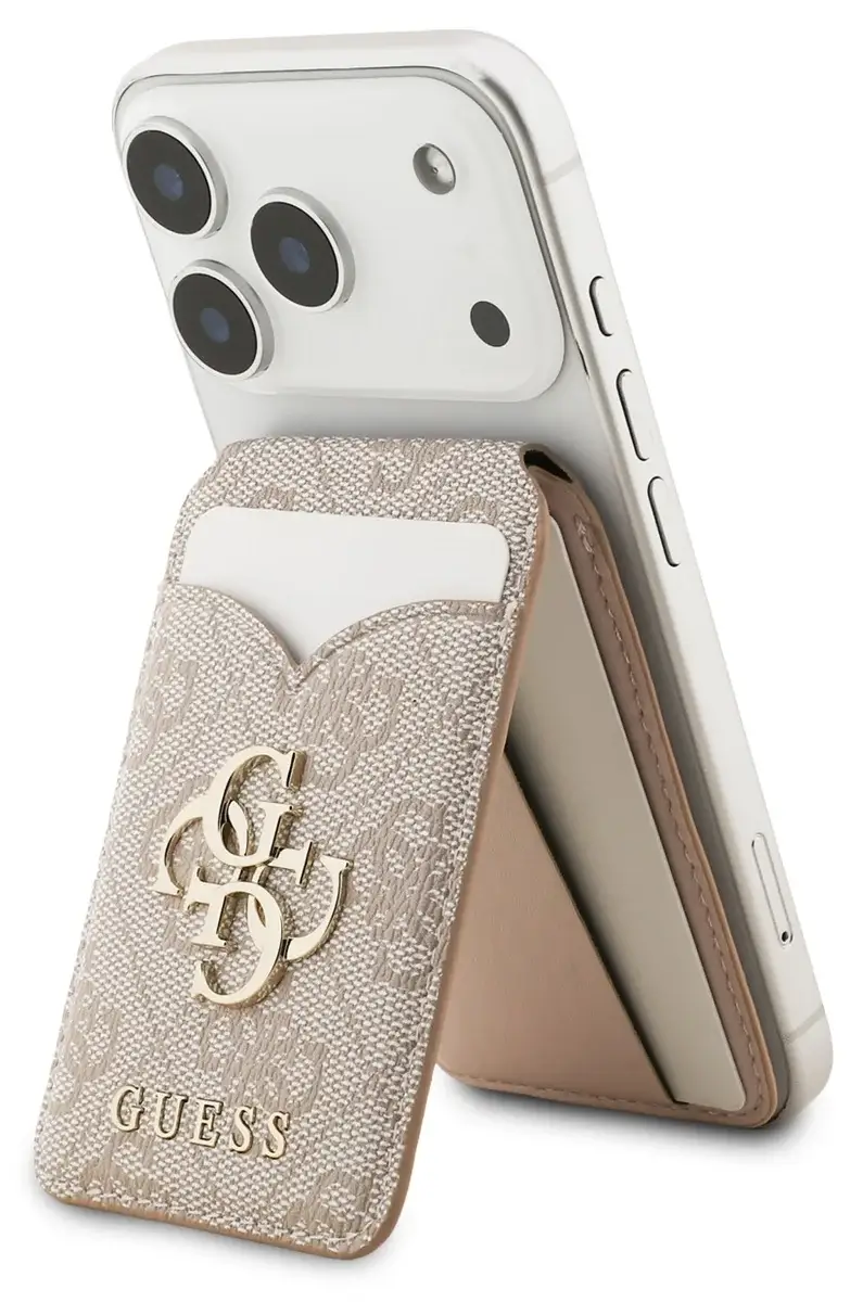 Guess PU 4G Mirror MagSafe Wallet Card Slot & Stand Pink MAGSAFE GADGETS Guess Guess PU 4G Mirror MagSafe Wallet Card Slot & Stand Pink - Image 3