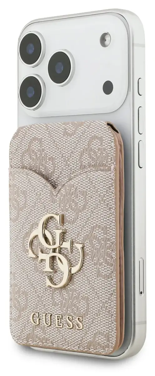 Guess PU 4G Mirror MagSafe Wallet Card Slot & Stand Pink MAGSAFE GADGETS Guess Guess PU 4G Mirror MagSafe Wallet Card Slot & Stand Pink - Image 4