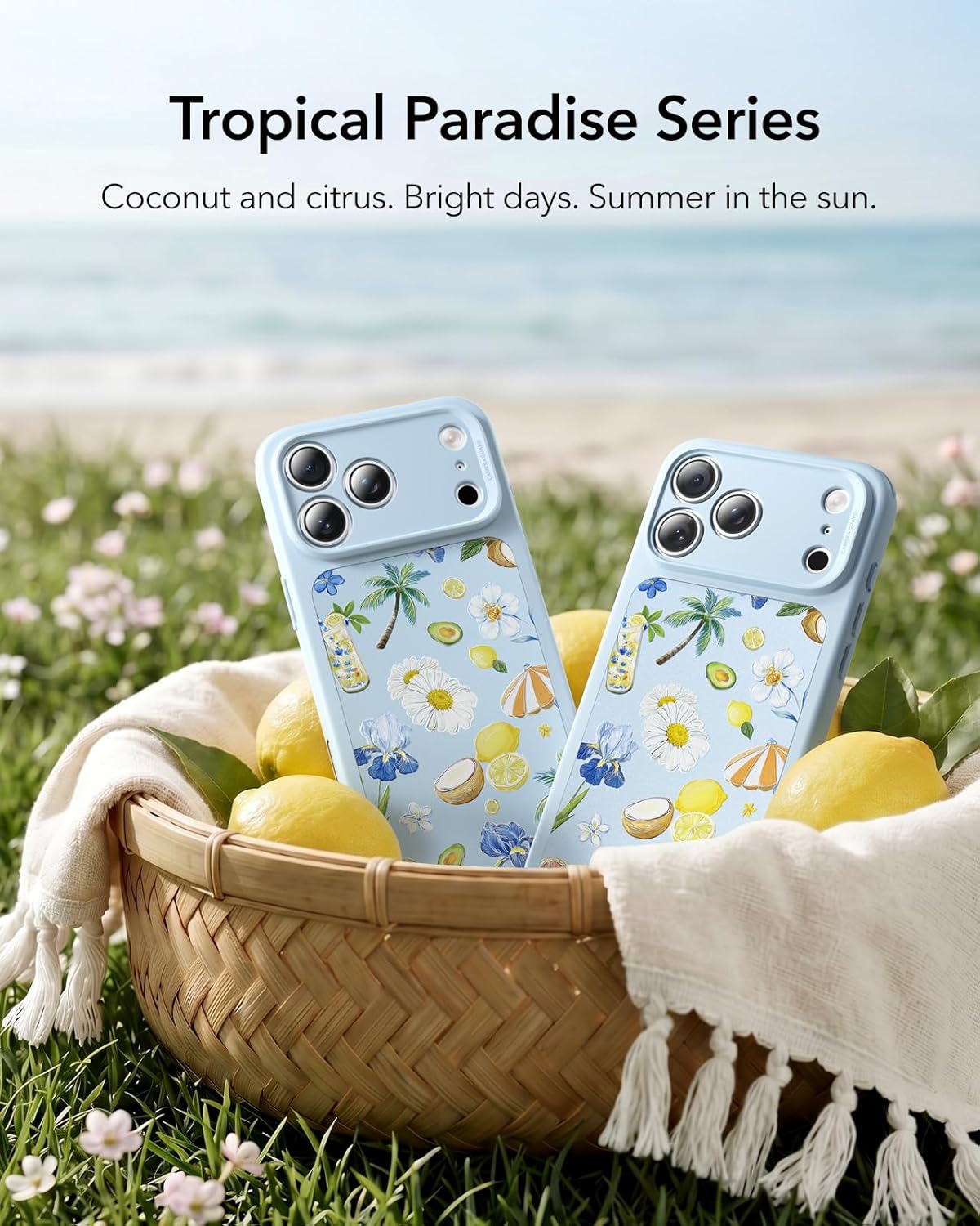 Θήκη ESR Classic Hybrid (Camera Control Button) MagSafe Tropical Paradise Light Blue iPhone 17 Pro Max ΘΗΚΕΣ ESR Θήκη ESR Classic Hybrid (Camera Control Button) MagSafe Tropical Paradise Light Blue iPhone 17 Pro Max - Image 3