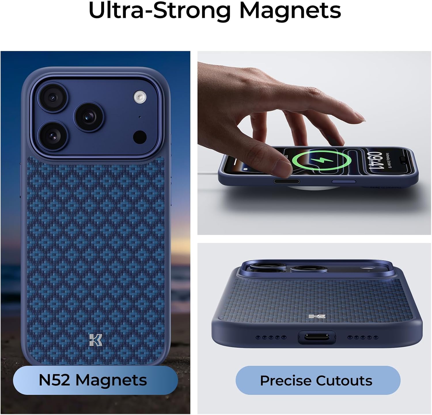 Θήκη Benks ArmorGrid ArmorPro MagSafe Azure Blue iPhone 17 Pro Max ΘΗΚΕΣ Benks Θήκη Benks ArmorGrid ArmorPro MagSafe Azure Blue iPhone 17 Pro Max - Image 4