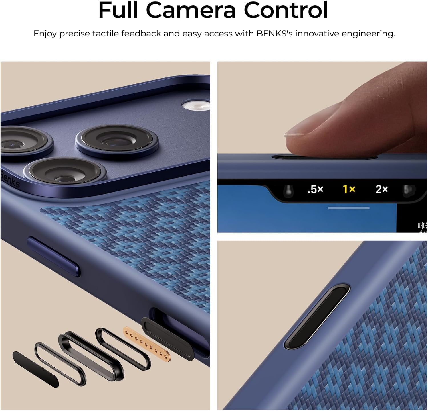 Θήκη Benks ArmorGrid ArmorPro MagSafe Azure Blue iPhone 17 Pro Max ΘΗΚΕΣ Benks Θήκη Benks ArmorGrid ArmorPro MagSafe Azure Blue iPhone 17 Pro Max - Image 2