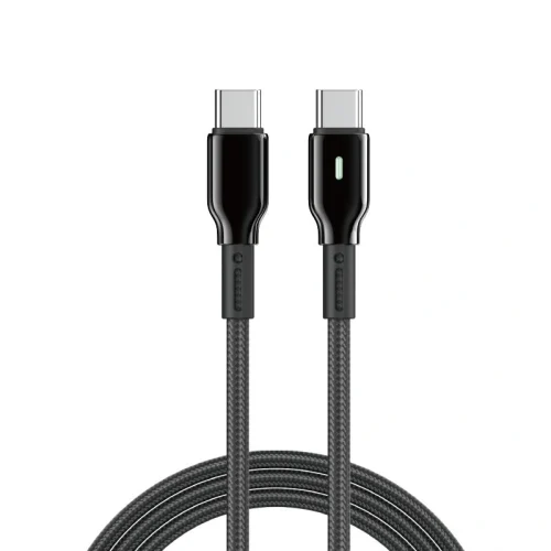 WiWU USB-C DruaLink Series Cable 1M 60W Nylon Braided Black (C075)