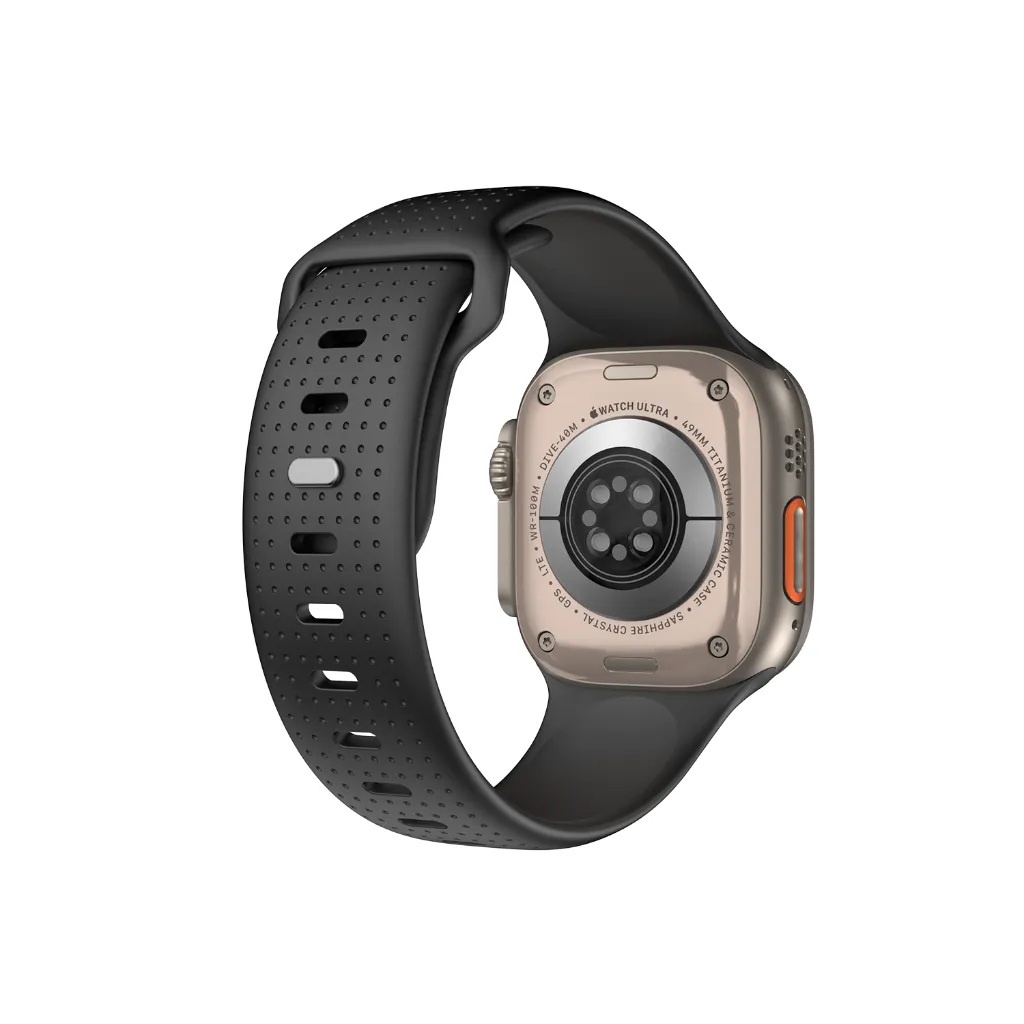 Λουράκι WIWU Comf Secur Silicone Black Apple Watch 44/45/46/49mm APPLE WATCH WIWU Λουράκι WIWU Comf Secur Silicone Black Apple Watch 44/45/46/49mm - Image 4