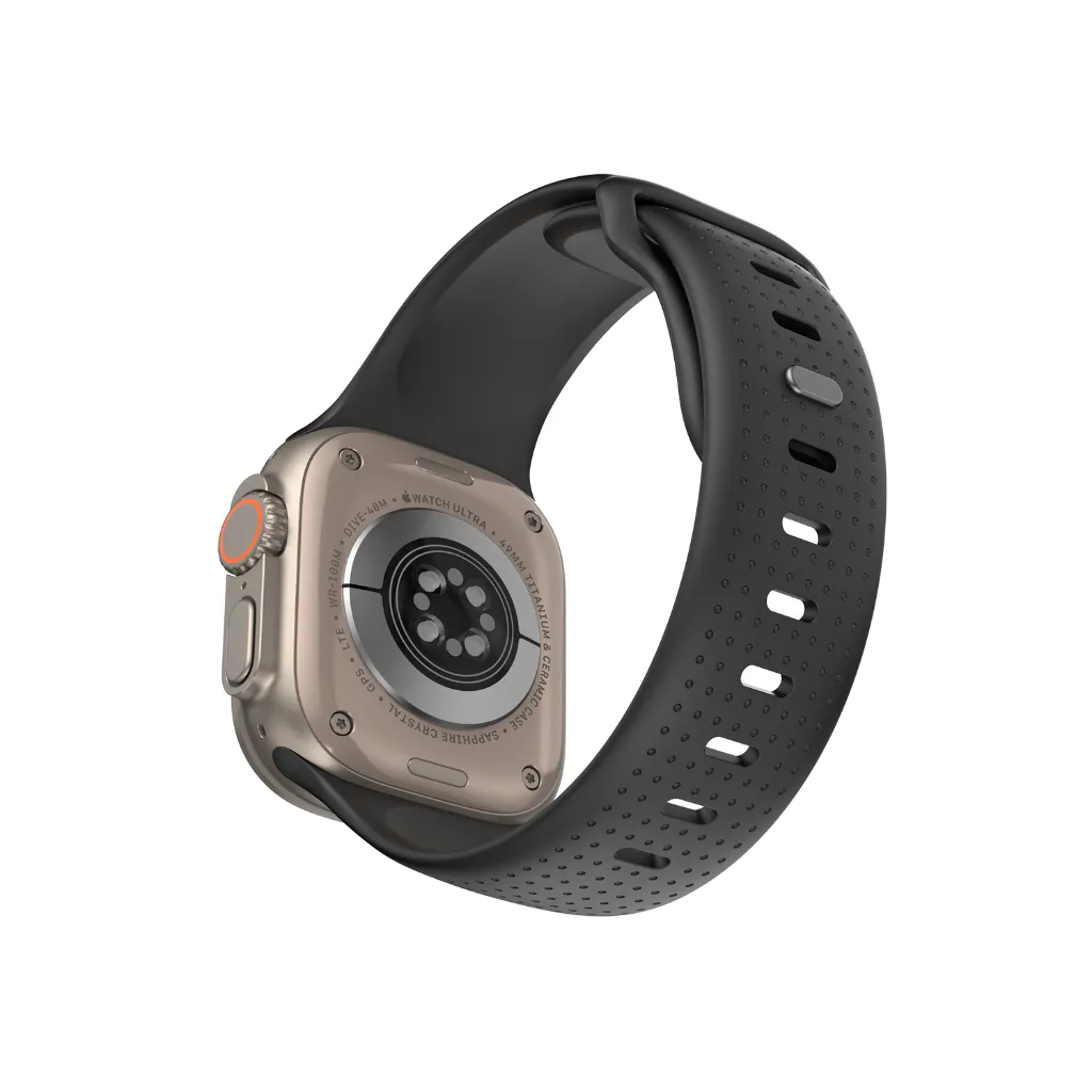 Λουράκι WIWU Comf Secur Silicone Black Apple Watch 44/45/46/49mm APPLE WATCH WIWU Λουράκι WIWU Comf Secur Silicone Black Apple Watch 44/45/46/49mm - Image 2