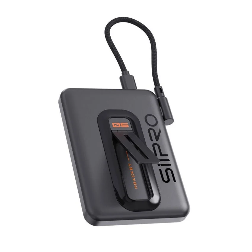 Siipro Magnetic MagSafe PowerBank 5000mAh with Stand Black 22.50W (SP-117B) POWERBANK MAGSAFE SIIPRO Siipro Magnetic MagSafe PowerBank 5000mAh with Stand Black 22.50W (SP-117B) - Image 3