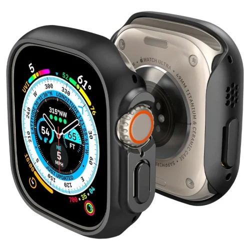 Θήκη Spigen Thin Fit Black Apple Watch Ultra 49mm (ACS05458) APPLE WATCH Spigen Θήκη Spigen Thin Fit Black Apple Watch Ultra 49mm (ACS05458)