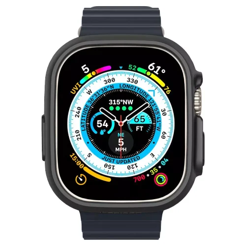 Alternative view of Θήκη Spigen Thin Fit Black Apple Watch Ultra 49mm (ACS05458)