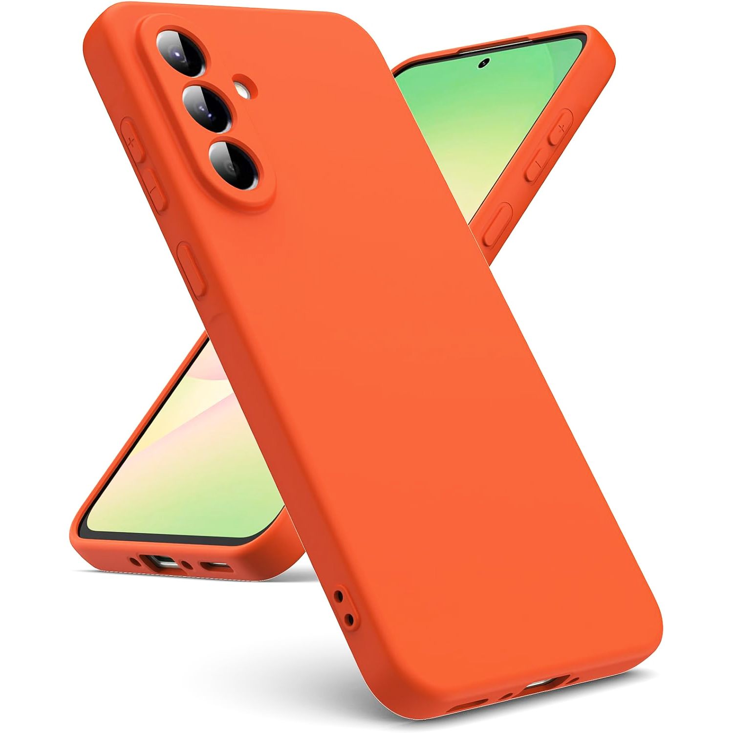 Θήκη Rubber Silk Neon Orange Samsung Galaxy A55 5G ΘΗΚΕΣ Orso Θήκη Rubber Silk Neon Orange Samsung Galaxy A55 5G
