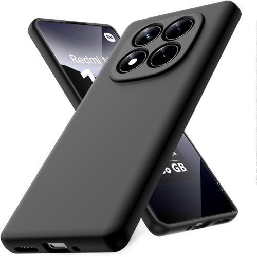 Θήκη Rubber Silk Black Xiaomi Redmi Note 15 Pro 5G