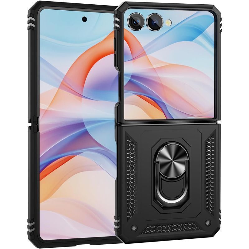 Θήκη Combo Ringstand Black Samsung Galaxy Z Flip 8 ΘΗΚΕΣ Orso Θήκη Combo Ringstand Black Samsung Galaxy Z Flip 8