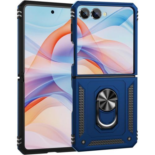 Θήκη Combo Ringstand Blue Samsung Galaxy Z Flip 8 ΘΗΚΕΣ Orso Θήκη Combo Ringstand Blue Samsung Galaxy Z Flip 8