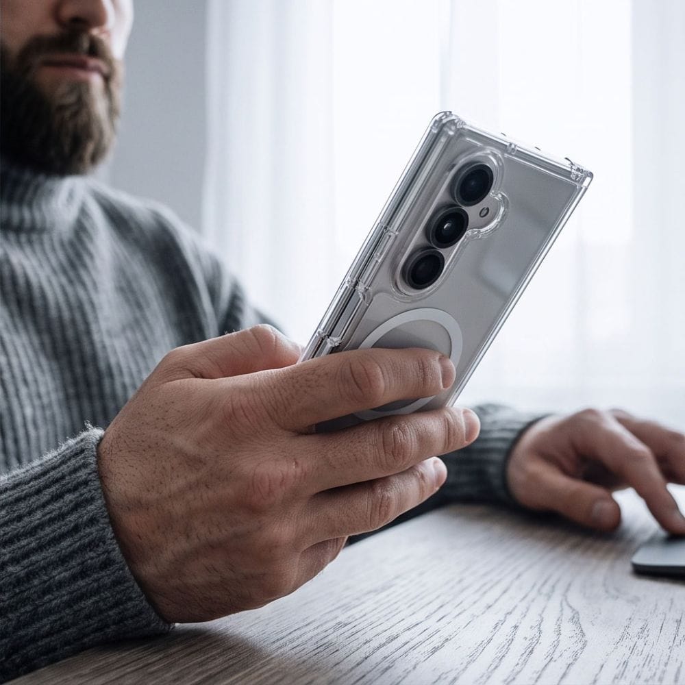 Θήκη Tech-Protect FlexAir Hybrid MagSafe Clear Samsung Galaxy Z Fold 8 Ultra ΘΗΚΕΣ Orso Θήκη Tech-Protect FlexAir Hybrid MagSafe Clear Samsung Galaxy Z Fold 8 Ultra - Image 5