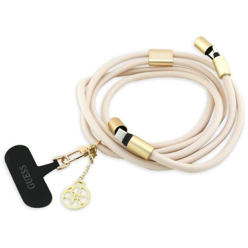 Guess Universal Crossbody 4G Charm USB-C Cable 1.5M Beige ANDROID Guess Guess Universal Crossbody 4G Charm USB-C Cable 1.5M Beige