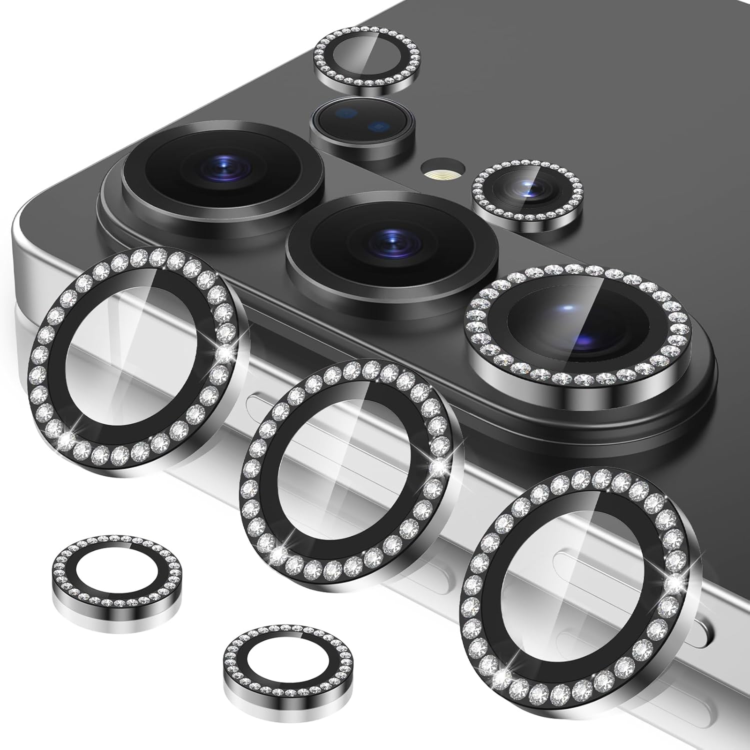 Lens Camera Tempered Glass Black Diamonds Samsung Galaxy S26 Ultra ΠΡΟΣΤΑΣΙΑ ΟΘΟΝΗΣ Orso Lens Camera Tempered Glass Black Diamonds Samsung Galaxy S26 Ultra