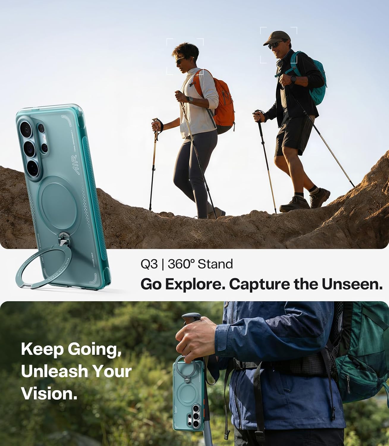 Θήκη Torras Ostand Q3 Air MagSafe Kickstand Glacier Sprint Samsung Galaxy S26 Ultra ΘΗΚΕΣ TORRAS Θήκη Torras Ostand Q3 Air MagSafe Kickstand Glacier Sprint Samsung Galaxy S26 Ultra - Image 4