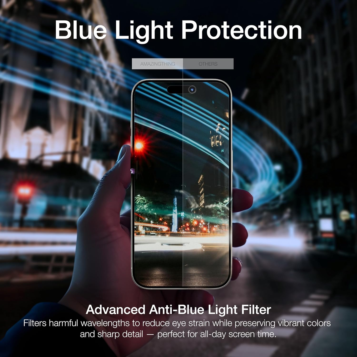 AmazingThing Titan Anti-Blue Light Tempered Glass iPhone 16 ΠΡΟΣΤΑΣΙΑ ΟΘΟΝΗΣ AmazingThing AmazingThing Titan Anti-Blue Light Tempered Glass iPhone 16 - Image 2