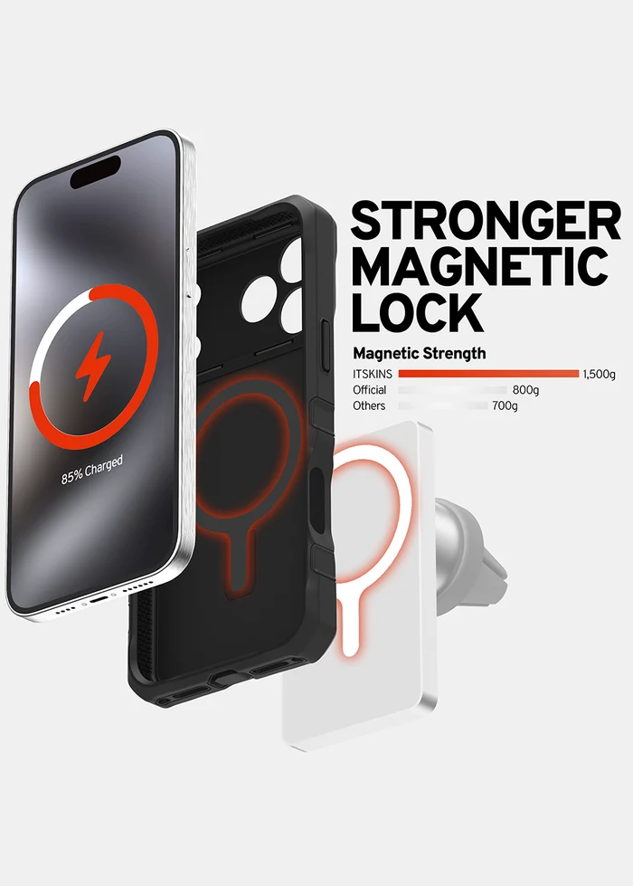 Θήκη ITSKINS Supreme Nylon Stand MagSafe Black iPhone 18 Pro Max/17 Pro Max ΘΗΚΕΣ ITSKINS Θήκη ITSKINS Supreme Nylon Stand MagSafe Black iPhone 18 Pro Max/17 Pro Max - Image 10