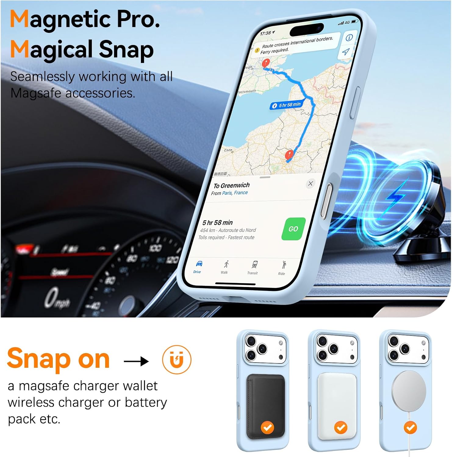 Θήκη Orso Cloud Magsafe Light Blue iPhone 18 Pro/17 Pro ΘΗΚΕΣ Orso Θήκη Orso Cloud Magsafe Light Blue iPhone 18 Pro/17 Pro - Image 2