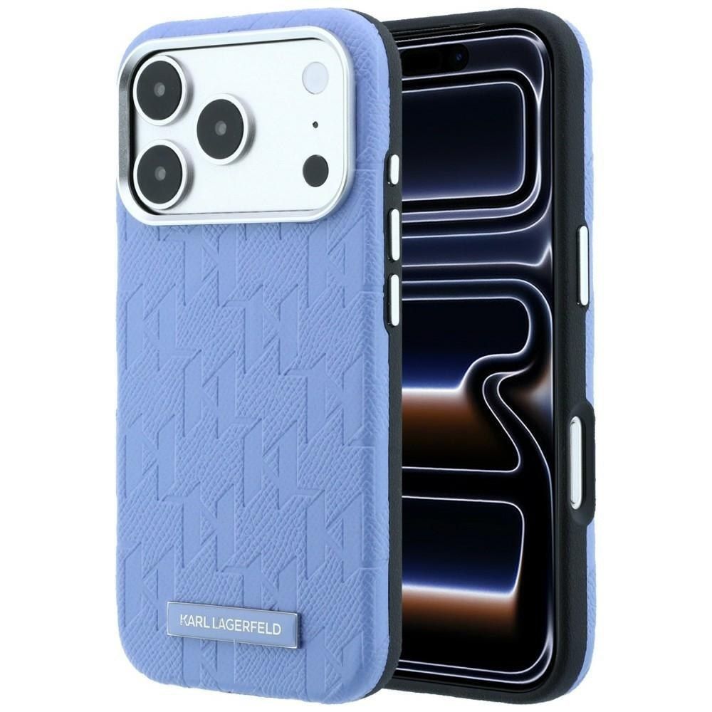 Θήκη Karl Lagerfeld Grained Mono Resin Logo MagSafe Blue iPhone 18 Pro Max/17 Pro Max ΘΗΚΕΣ KARL LAGERFELD Θήκη Karl Lagerfeld Grained Mono Resin Logo MagSafe Blue iPhone 18 Pro Max/17 Pro Max