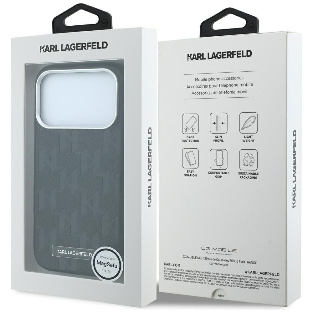 Θήκη Karl Lagerfeld Grained Mono Resin Logo MagSafe Black iPhone 18 Pro Max/17 Pro Max ΘΗΚΕΣ KARL LAGERFELD Θήκη Karl Lagerfeld Grained Mono Resin Logo MagSafe Black iPhone 18 Pro Max/17 Pro Max - Image 2