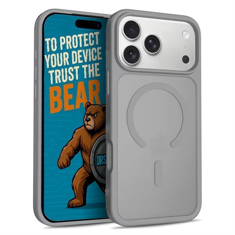 Θήκη Orso Classic Hybrid MagSafe Frosted Grey iPhone 18 Pro Max/17 Pro Max ΘΗΚΕΣ Orso Θήκη Orso Classic Hybrid MagSafe Frosted Grey iPhone 18 Pro Max/17 Pro Max