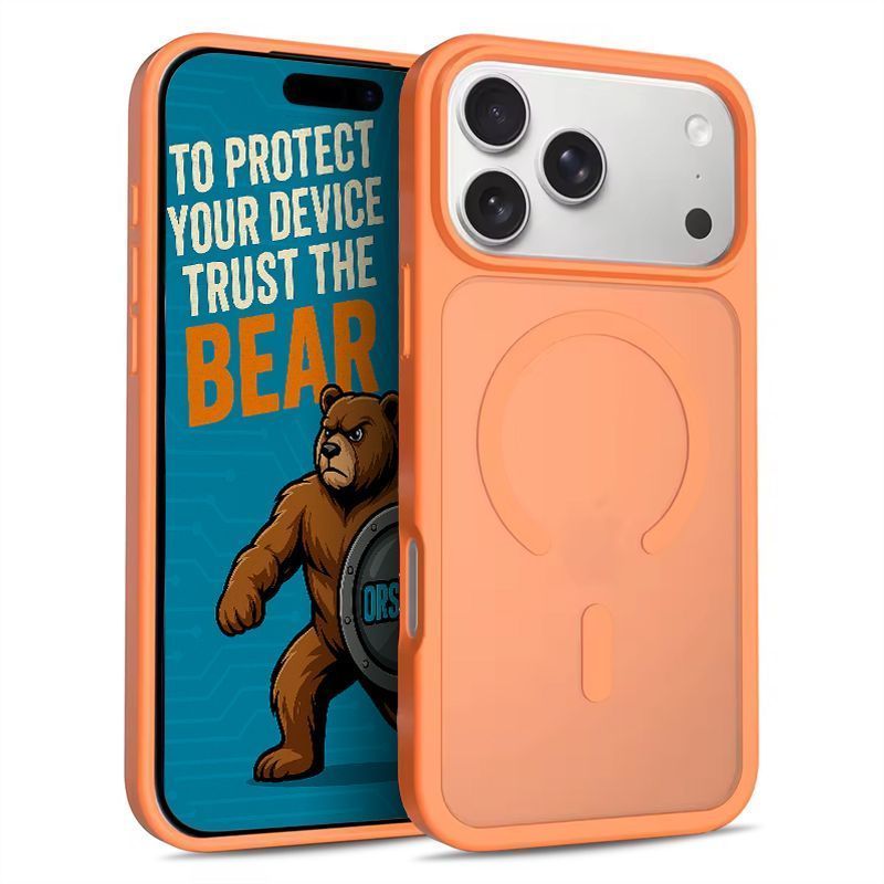 Θήκη Orso Classic Hybrid MagSafe Frosted Orange iPhone 18 Pro Max/17 Pro Max ΘΗΚΕΣ Orso Θήκη Orso Classic Hybrid MagSafe Frosted Orange iPhone 18 Pro Max/17 Pro Max