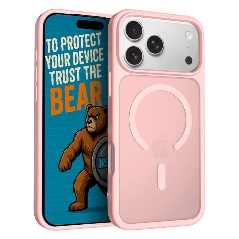 Θήκη Orso Classic Hybrid MagSafe Frosted Pink iPhone 18 Pro Max/17 Pro Max ΘΗΚΕΣ Orso Θήκη Orso Classic Hybrid MagSafe Frosted Pink iPhone 18 Pro Max/17 Pro Max