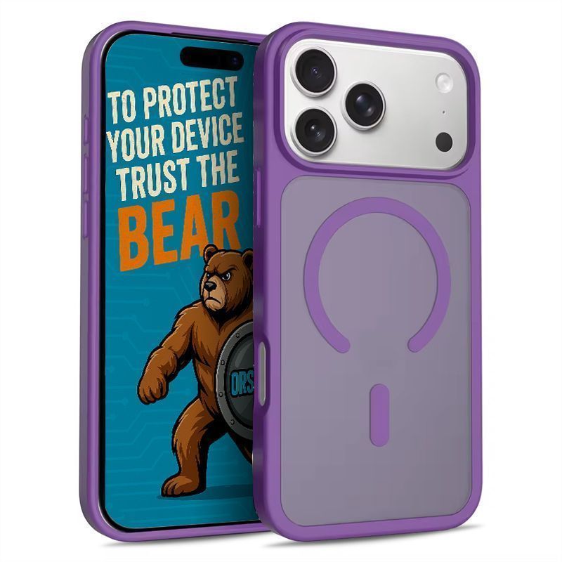 Θήκη Orso Classic Hybrid MagSafe Frosted Purple iPhone 18 Pro Max/17 Pro Max ΘΗΚΕΣ Orso Θήκη Orso Classic Hybrid MagSafe Frosted Purple iPhone 18 Pro Max/17 Pro Max