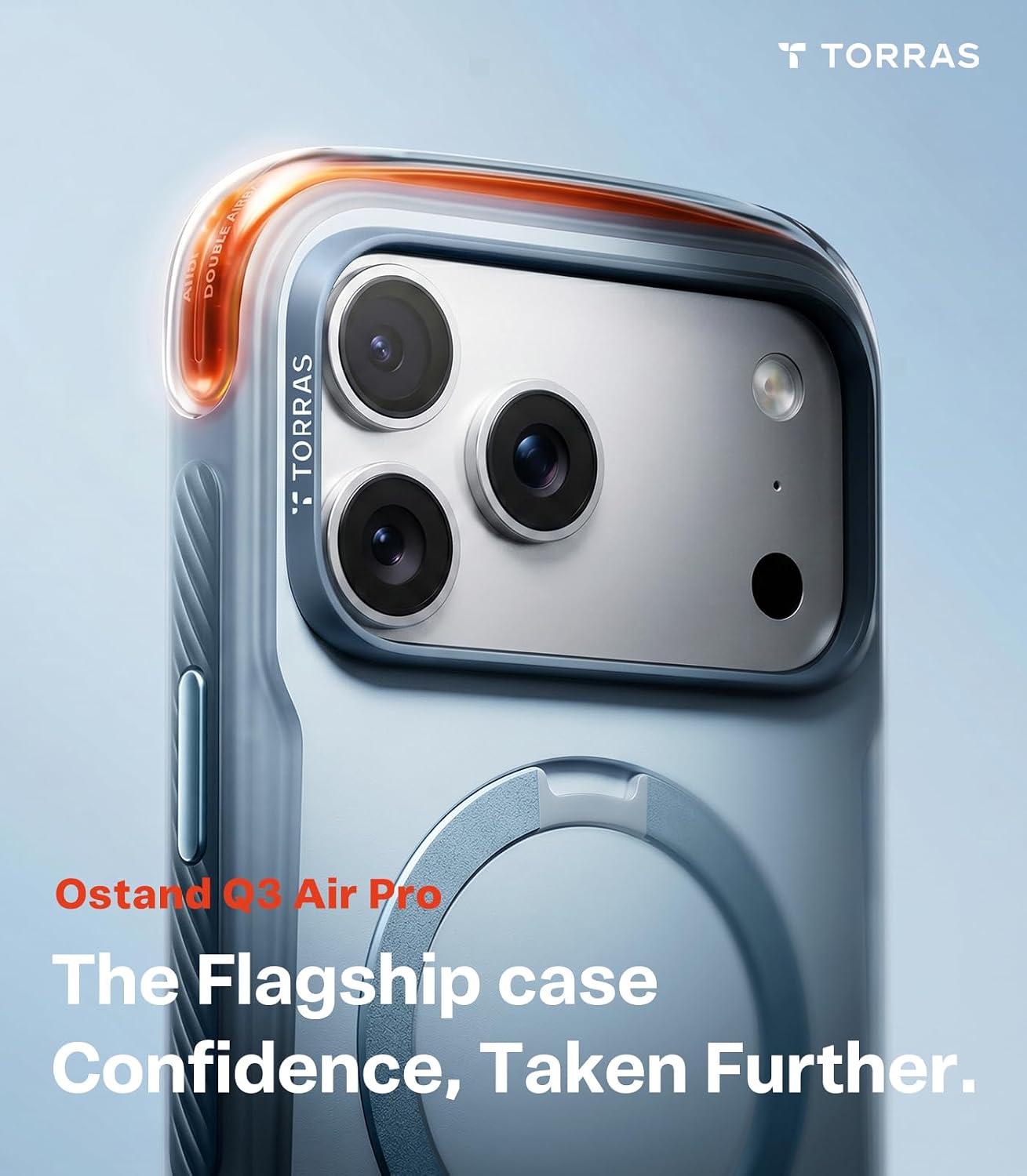 Θήκη Torras Q3 Air Pro MagSafe Slate Blue iPhone 18 Pro/17 Pro ΘΗΚΕΣ TORRAS Θήκη Torras Q3 Air Pro MagSafe Slate Blue iPhone 18 Pro/17 Pro - Image 2