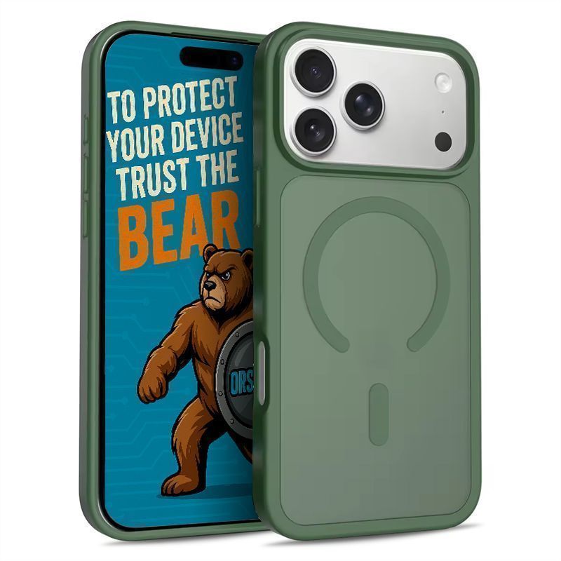Θήκη Orso Classic Hybrid MagSafe Frosted Green iPhone 18 Pro Max/17 Pro Max ΘΗΚΕΣ Orso Θήκη Orso Classic Hybrid MagSafe Frosted Green iPhone 18 Pro Max/17 Pro Max